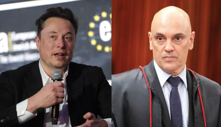 Elon Musk e Alexandre de Moraes estão em um embate no X. Entenda o confronto entre o bilionário e o ministro do STF.